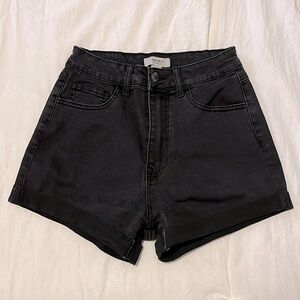 Forever 21 Black High-Rise Shorts